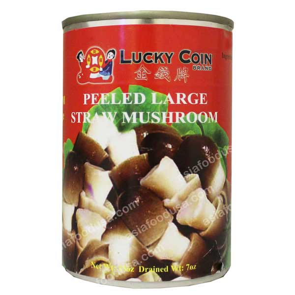 LC Peeled Medium Straw Mushroom
