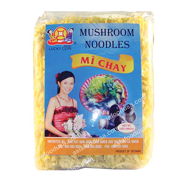 LC Dried Mushroom Thick Noodle (Mi Nam)