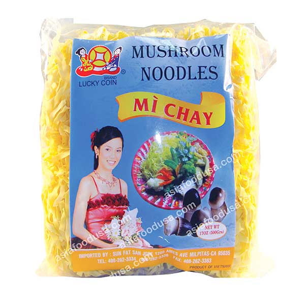 LC Dried Mushroom Thick Noodle (Mi Nam)