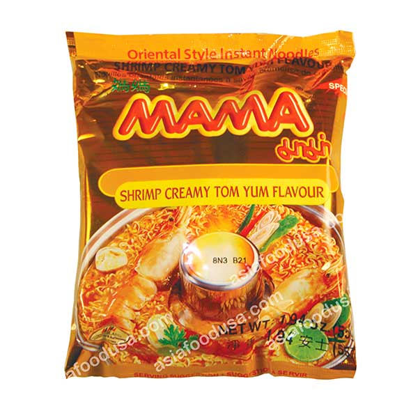 THB Mama Noodles (Ramen) Instant Tom Yum Shrimp (Prawn) Flavor