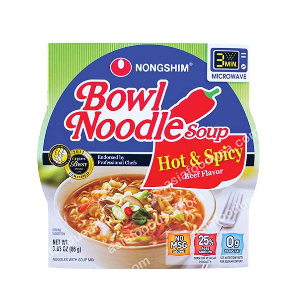 Nongshim Bowl Hot & Spicy Noodle