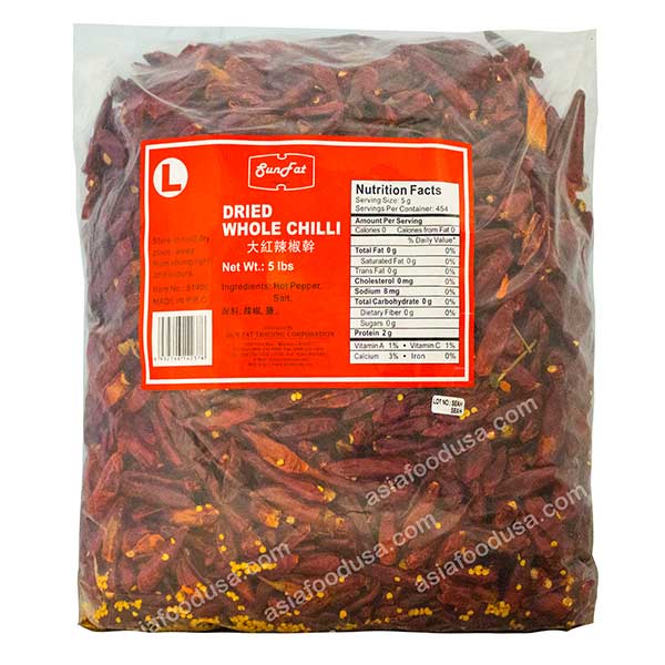 SF Dried Whole Red Chili (large)