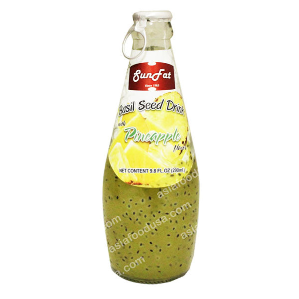 SF Basil Seed with Pineapple Drink