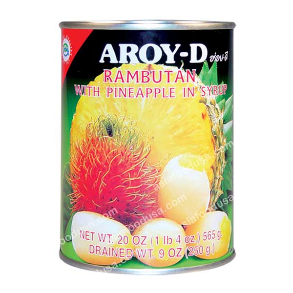 Aroy-D Rambutan with Pineapple in Syrup